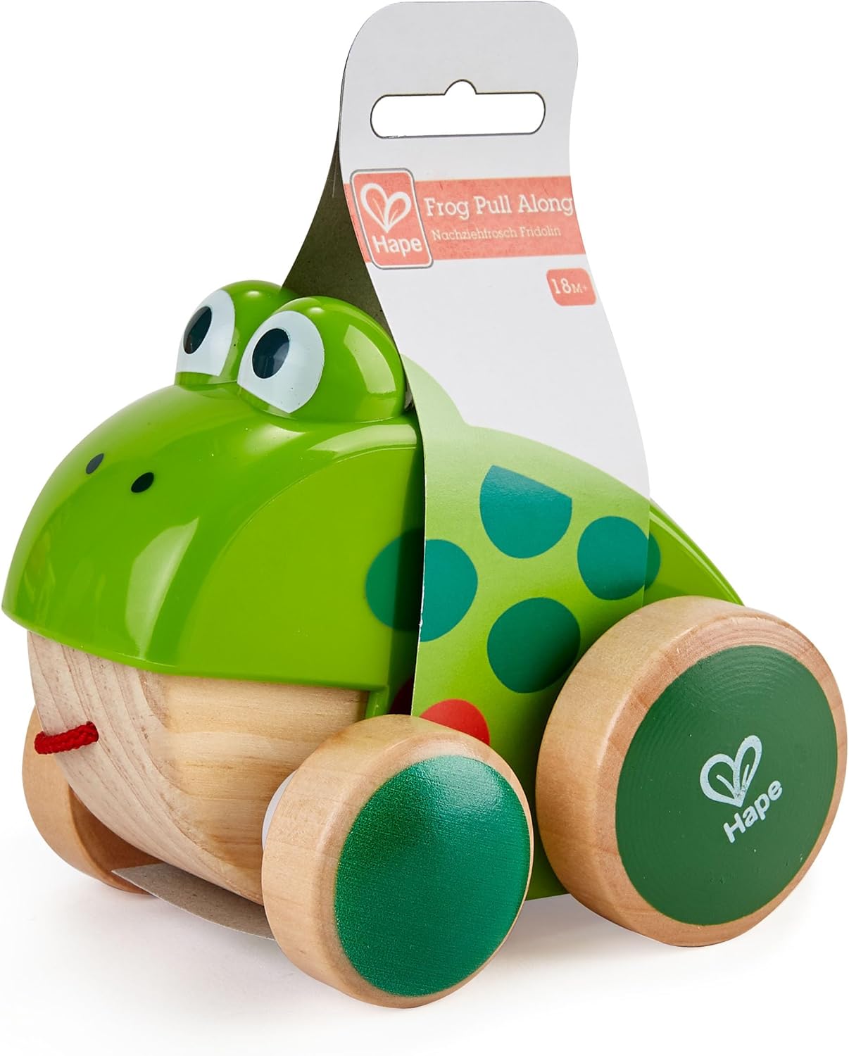 Hape E0361 Children’s Fridolin Pull-Along Frog, Multicoloured Toy – Bild 6