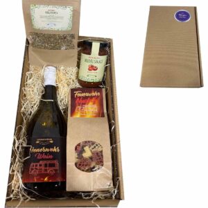 Fire Brigade Gift Set - Culinary Gift with Wine, Pasta & Sauce | With Fire Brigade Motif | Ideal for Fire Brigade Fans & Special Occasions