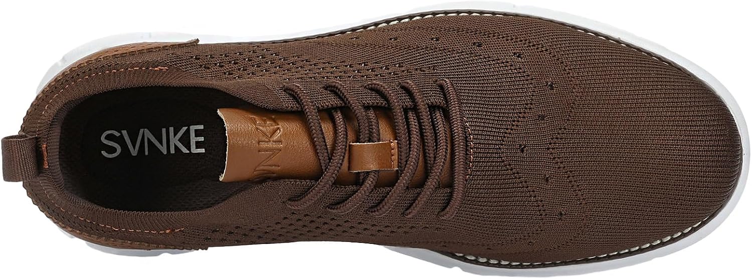 SVNKE Suit Shoes Men's Lace Up Business Oxfords Sneakers – Bild 5