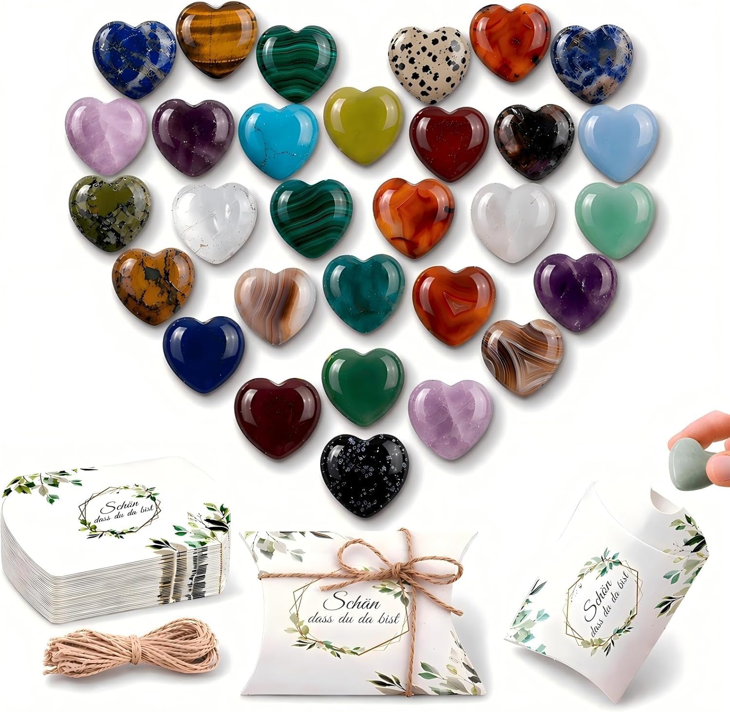 30 Wedding Favours - Schön dass du da bist Guest Gift for Guests