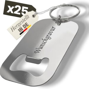 Gravurtastisch Bottle Opener Personalised with Engraving – Beer Opener with Desired Text – Gift for Dad and Men – Father’s Day Wedding Guest Gift – Stainless Steel (25)