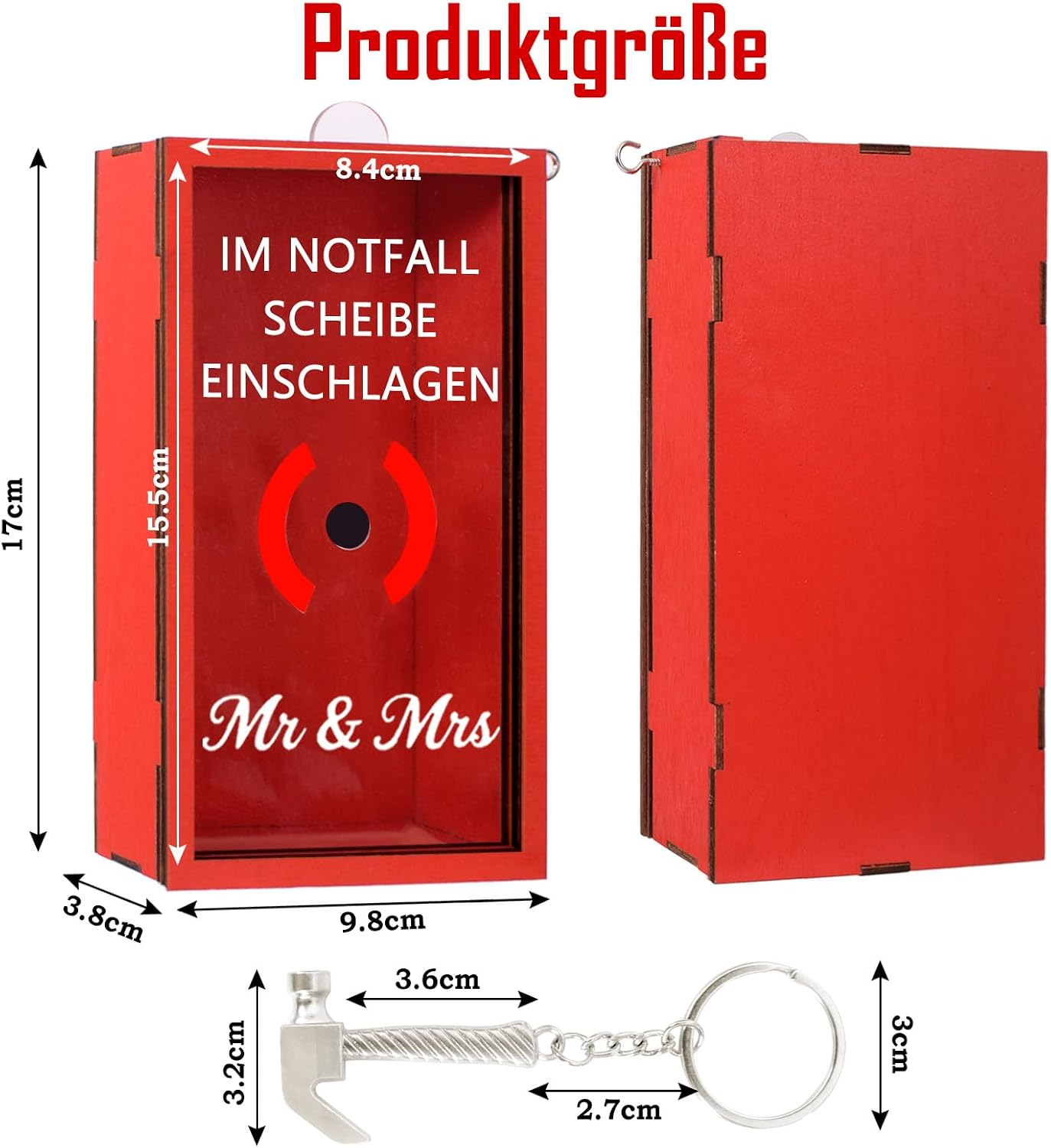 LED Wedding Gifts for Bride and Groom, Funny Money Gifts for Wedding, Funny Gifts, Emergency Box with Hammer, Creative DIY, Packaging, Money Gift, Youth Consecration, Wedding Anniversary – Bild 7