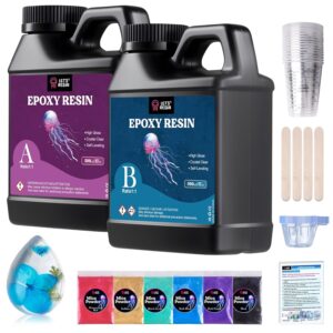LET'S RESIN 1000 ml Epoxy Resin Set, Transparent Epoxy Resin