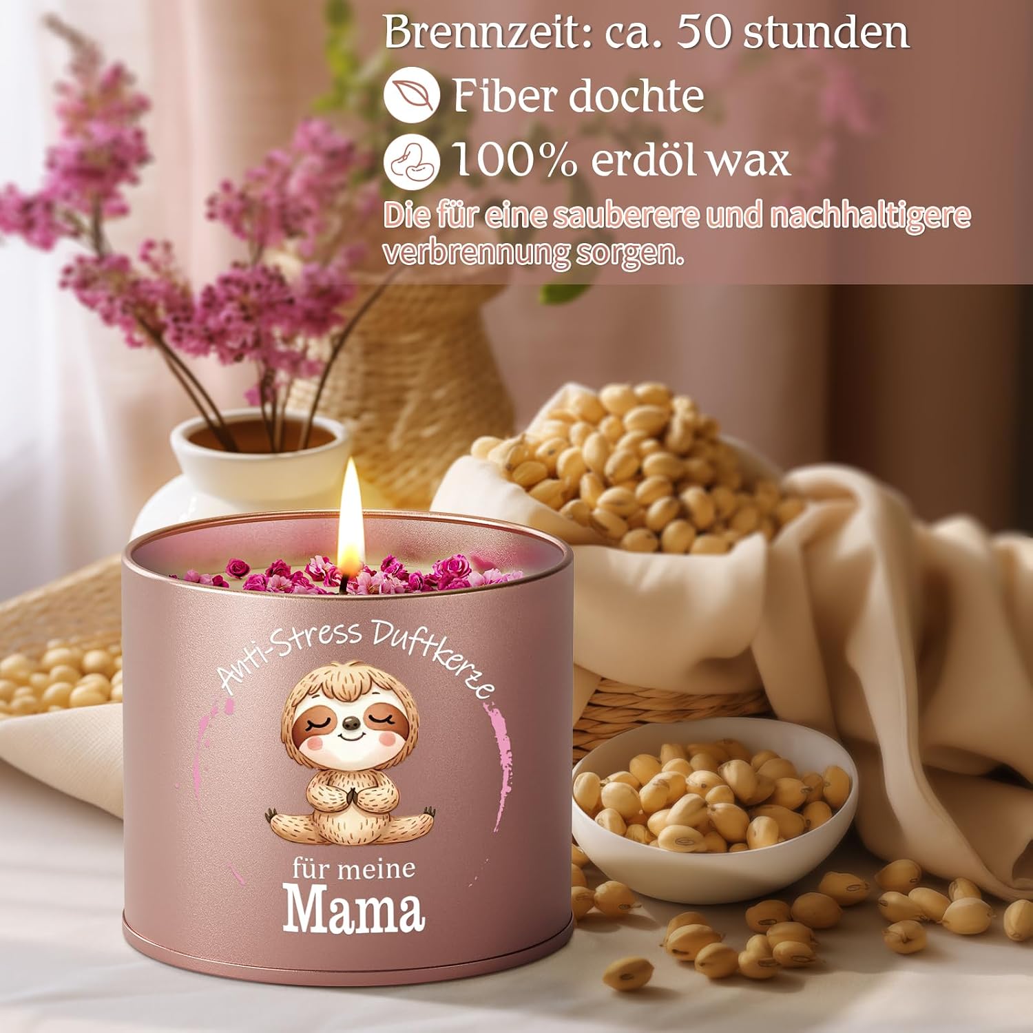 Birthday Gift for Mum, 9 oz Mum Birthday Scented Candles – Bild 3