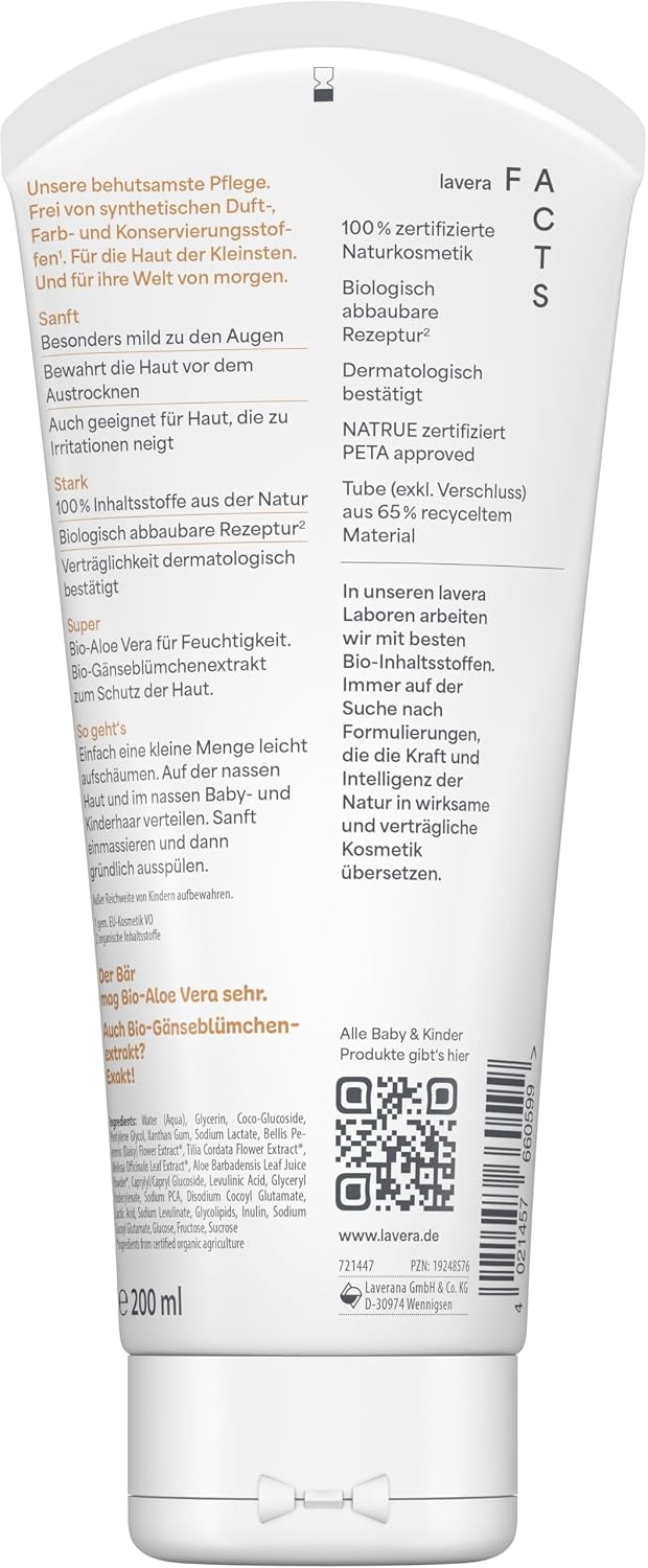 Lavera Baby & Children's Wash Lotion & Shampoo 200 ml – Bild 6