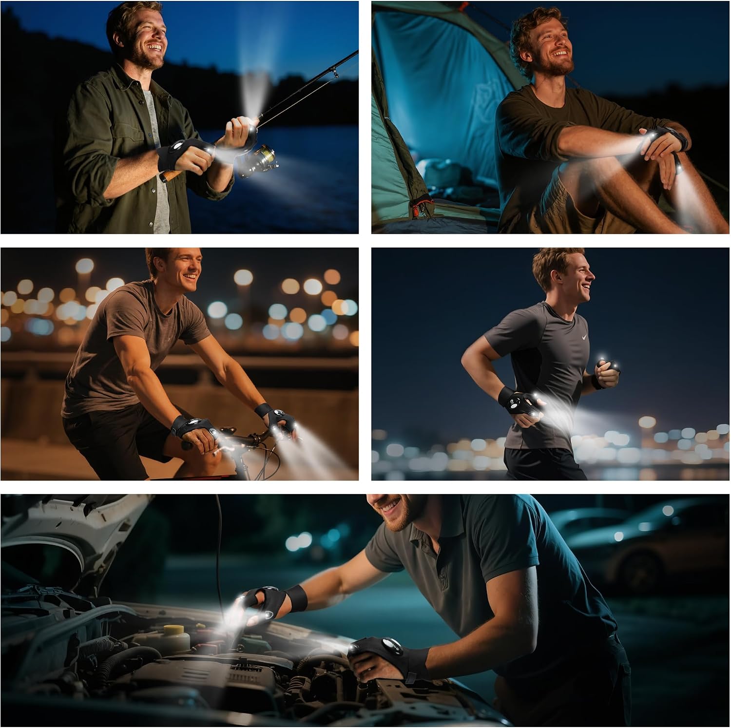 ThxToms Gifts for Men, LED Gloves with Light, Gadgets for Men – Bild 7