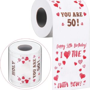 Clabby Funny 50th Birthday Toilet Paper Gifts