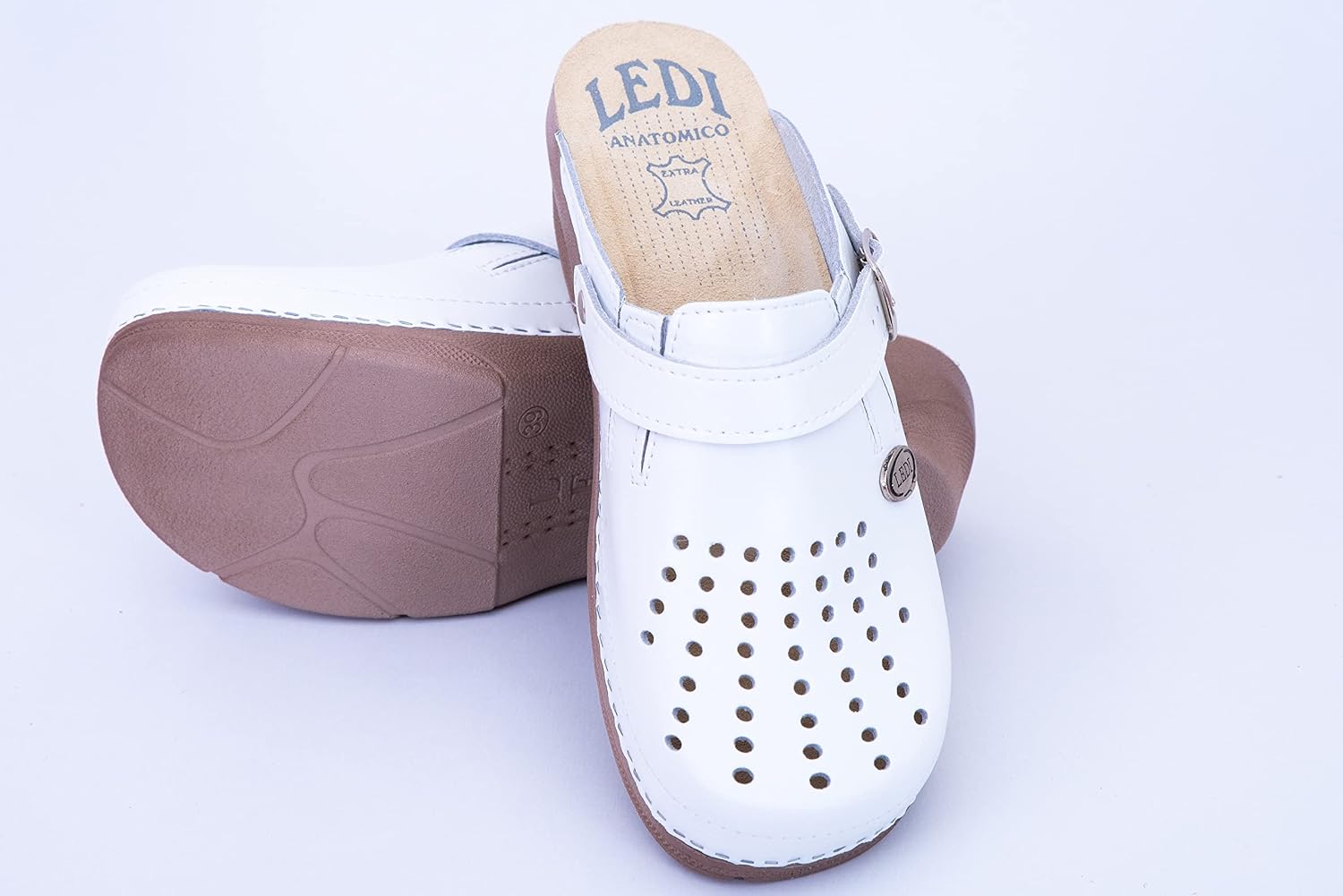 Ledi Anatomic 552 Leather Shoes Clog Mules Comfort Shoes Slippers Women – Bild 5