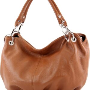modamoda de - IT40 - Italian Women's Leather Shoulder Bag