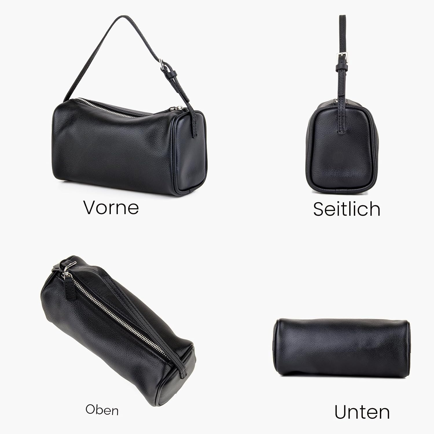 DONNAIN High-quality shoulder bag women's leather, small handbag, leather handbag women's genuine leather, crossbody bag leather with adjustable strap – Bild 4