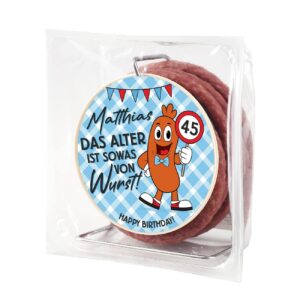 Herz & Heim Sausage Cable Reel 3.5 m Krakow Style Sausage Funny Gift Birthday 240g