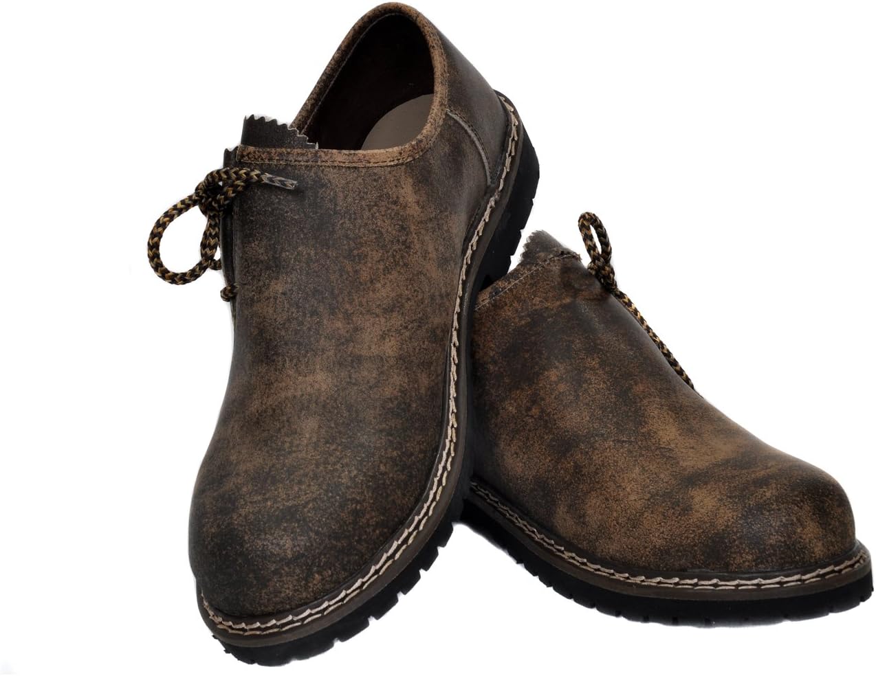Bohmberg Haferlschuhe Men's Traditional Shoes Made of Genuine Cowhide Leather, Welted, Antique Dark Brown – Bild 2