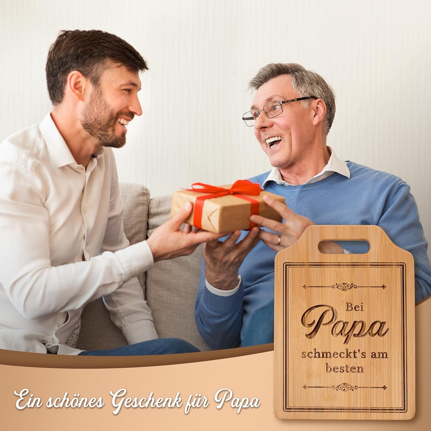 Dad Gift Birthday - Engraved Bamboo Chopping Board, Gifts for Dad, Dad Birthday Gift, Dad Gift Christmas, Christmas Gifts for Dad, Dad – Bild 6