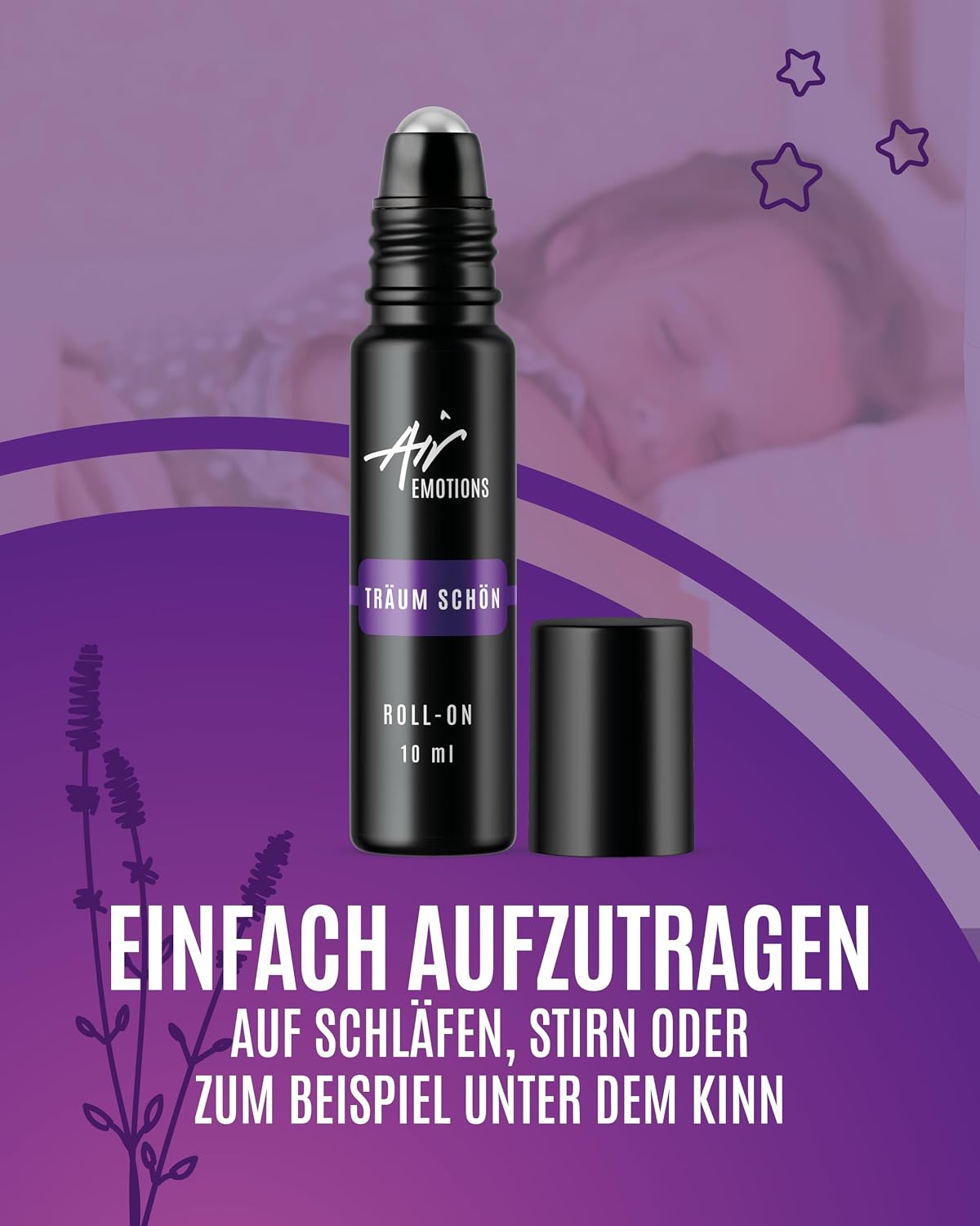 Melatonin Children's Alternative - Natural Sleep Aid without Synthetic Hormones - Dream Beautiful Roll-On with Lavender Oil & Mandarin Oil - 100% Natural Pure, 10 ml – Bild 9