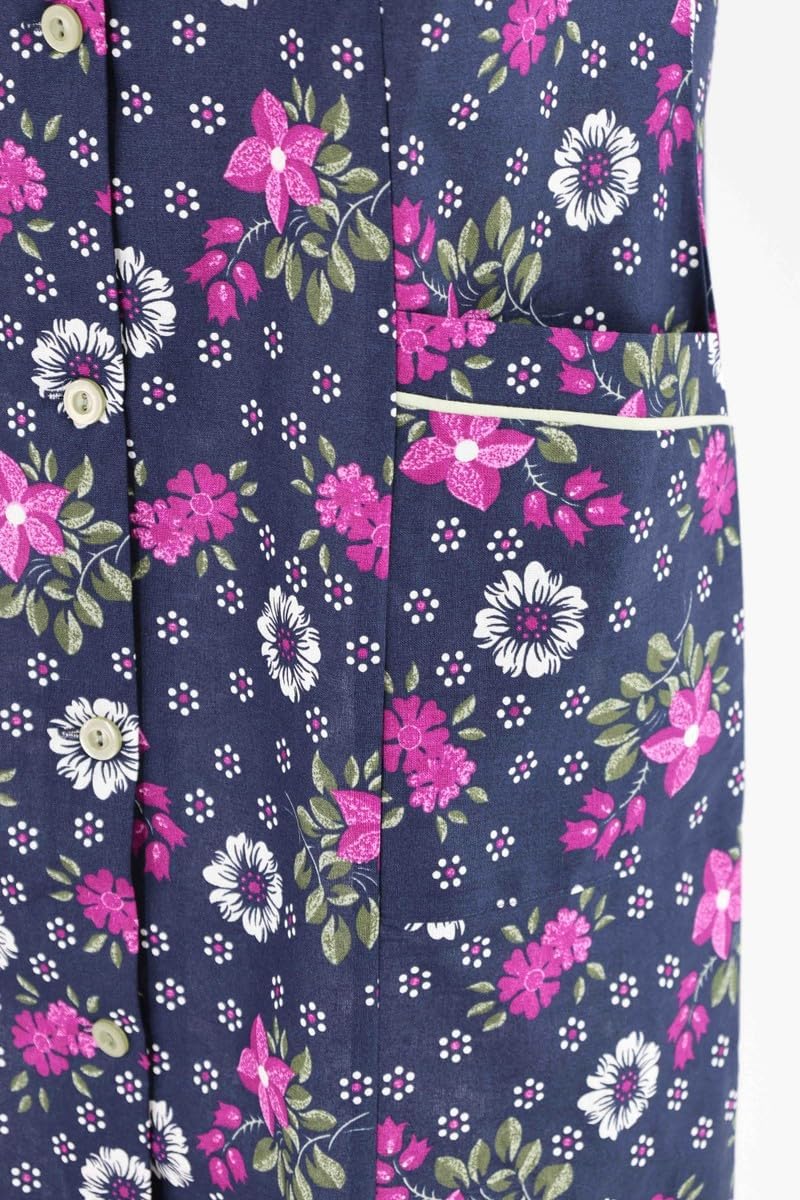 Button Gown Cotton Colourful Cooking Apron House Dress Apron Sleeveless – Bild 2