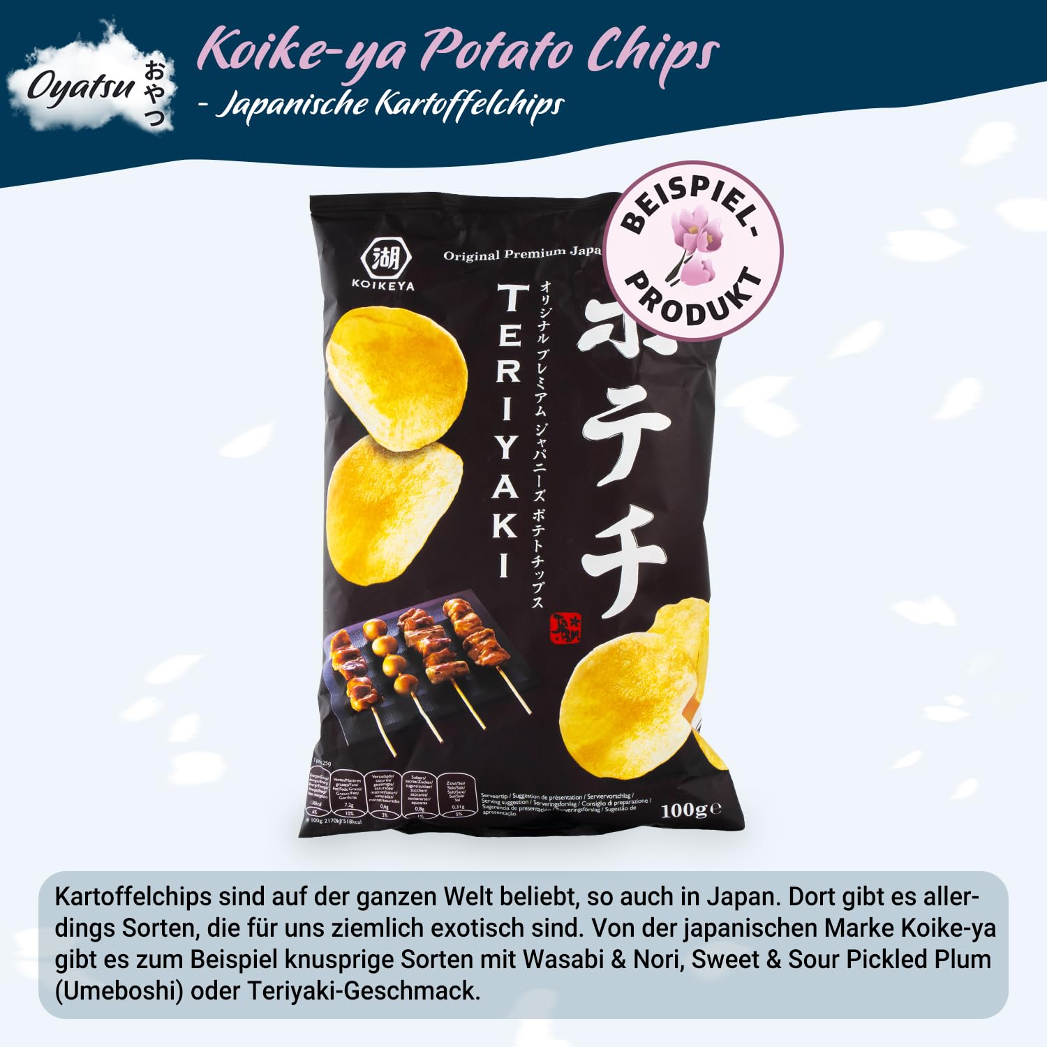 getDigital Oyatsu Japan Box - Selected Mix of 25 Snacks - Japanese Sweets, Chips, Mochi, Crackers, Chocolate, Sweets, Includes Brochure - Gift Set with Candy from Around the World – Bild 7