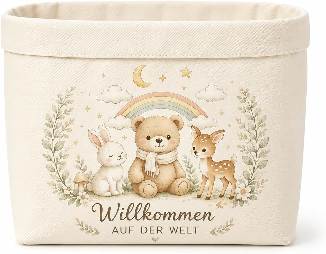 Baby Gift Basket for Birth - Fabric Storage Basket Baby Room – Bild 8