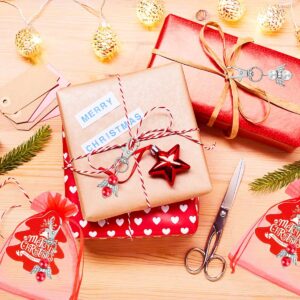 Guardian Angel Pendant Christmas Gifts 24 Pieces, Party Favours with Organza Bag, Christmas Tree Card for Christmas, Small Christmas Gifts for Women, Colleagues, Children