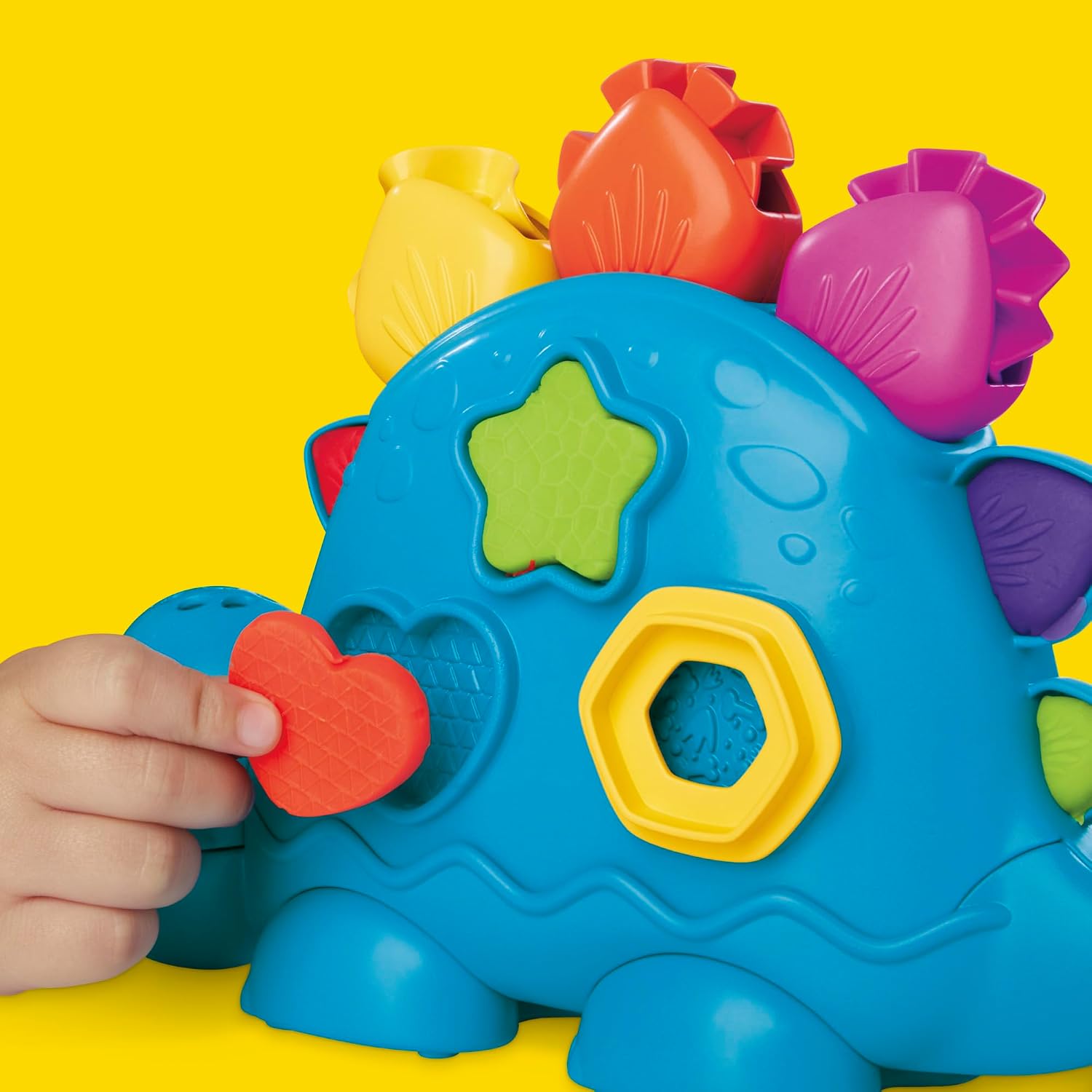 Play-Doh Colourful Dino Dinosaur Toy with Shapes and Tools, Craft Mat and 6 Colourful Tin of Clay, Craft Set and Activity for Girls and Boys and Fans of Dinos from 2 Years – Bild 6