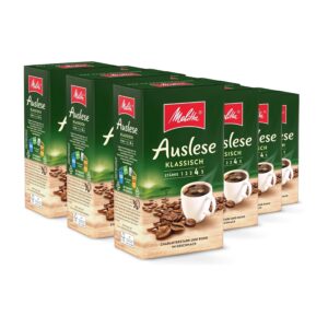 Melitta Auslese Filter Coffee 12 x 500 g, Ground, Powder for Filter Coffee