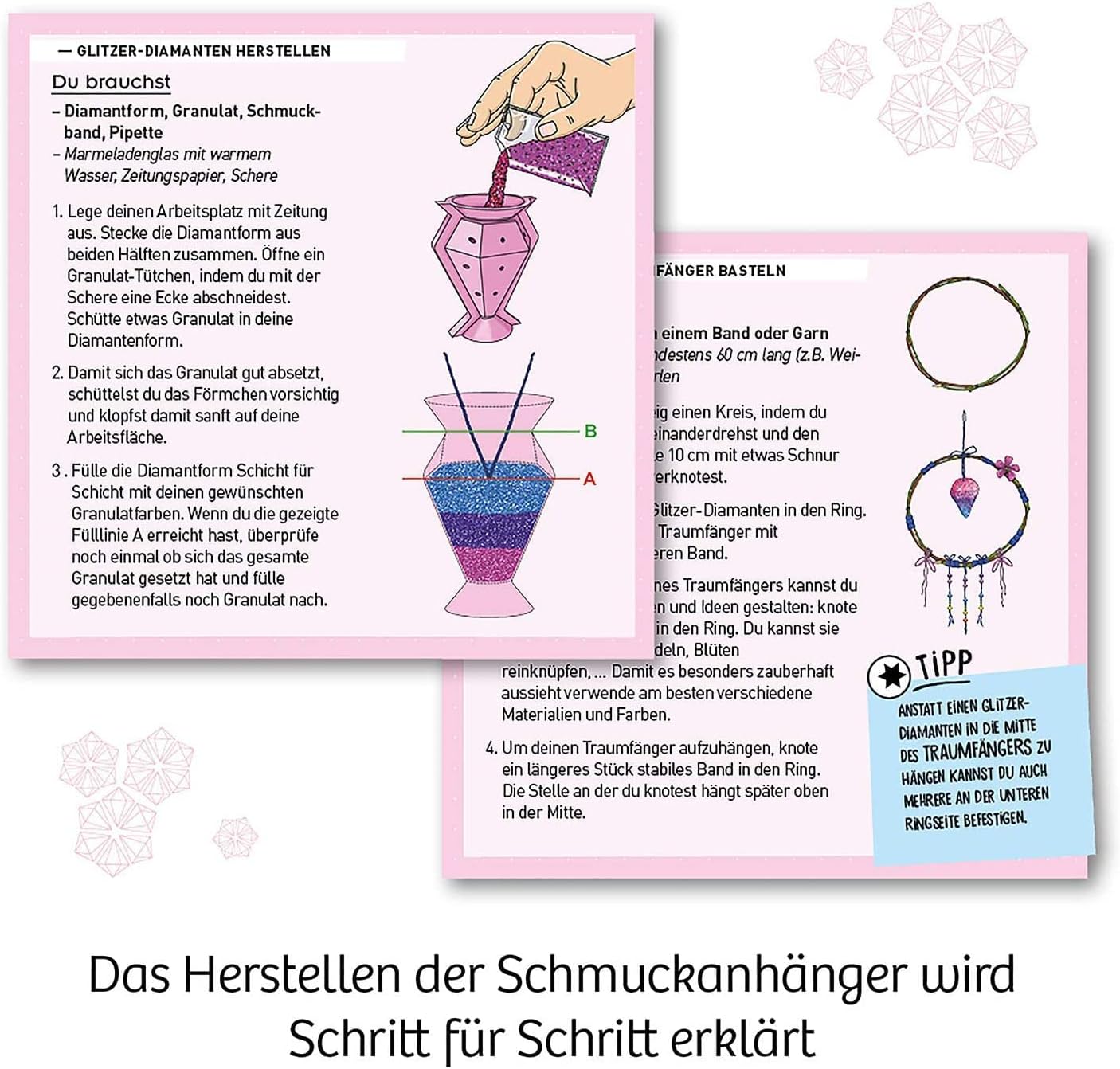 Kosmos Glitter Diamonds Experiment Kit for Children Aged 8-12 Years – Bild 5
