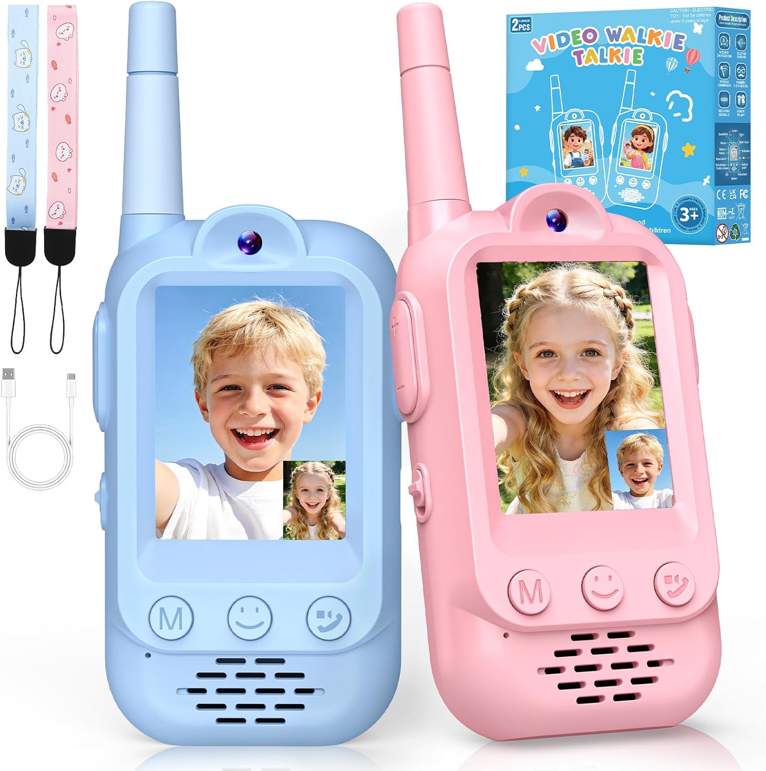 Video Walkie Talkie Children's Gift Boy Girl 3-12 Years Toy