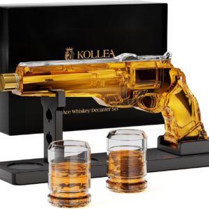 Kollea Neuheit Whisky Karaffe Geschenkset, 2 Gläser