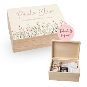 Personalised Keepsake Box | Various Designs | Gift Idea for Birth, Birthday, Christening - Memory Box Baby