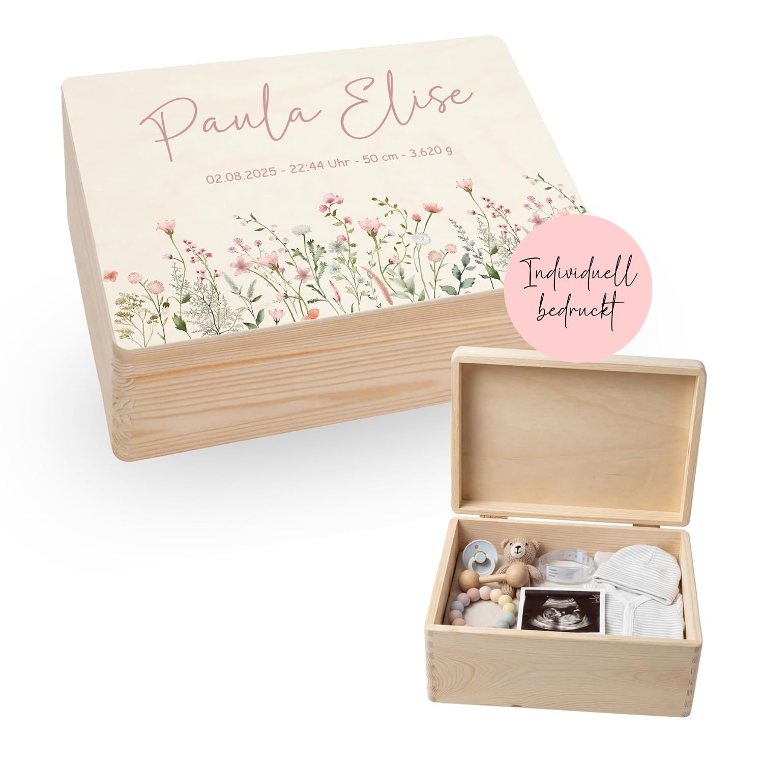Personalised Keepsake Box | Various Designs | Gift Idea for Birth, Birthday, Christening - Memory Box Baby