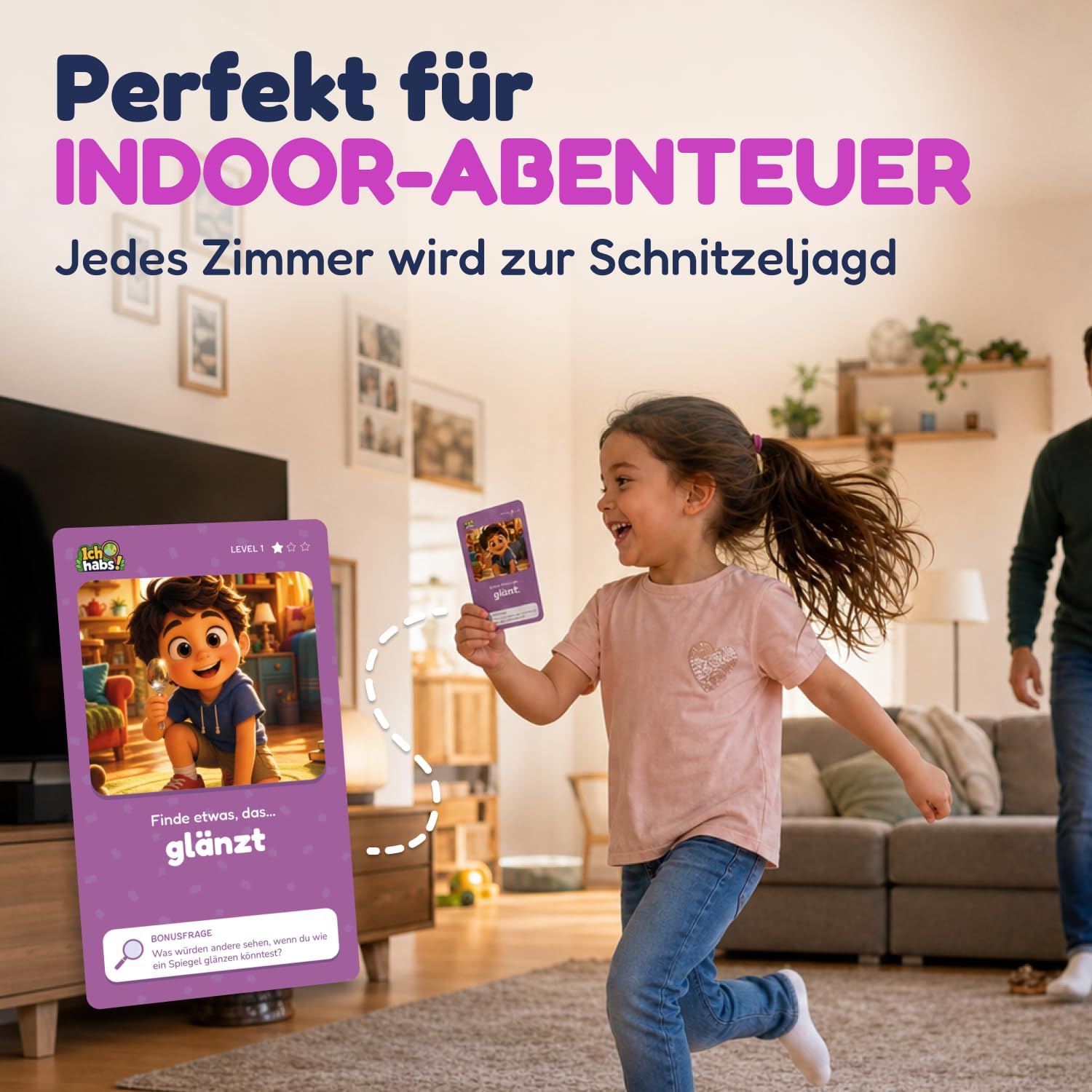 Ich hab's Explorer Cards from 4 Years - 52 Educational Game Search Game for Children with 50 Tasks in 3 Levels - Indoor Game for Home, Travel and On the Go - Gift and Gift for Boys and Girls – Bild 5