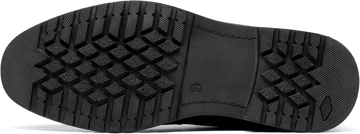 Bruno Marc Men's Motorcycle Boots, Lace-Up Boots, Classic Biker Boots, Casual Shoes with Side Zip – Bild 5