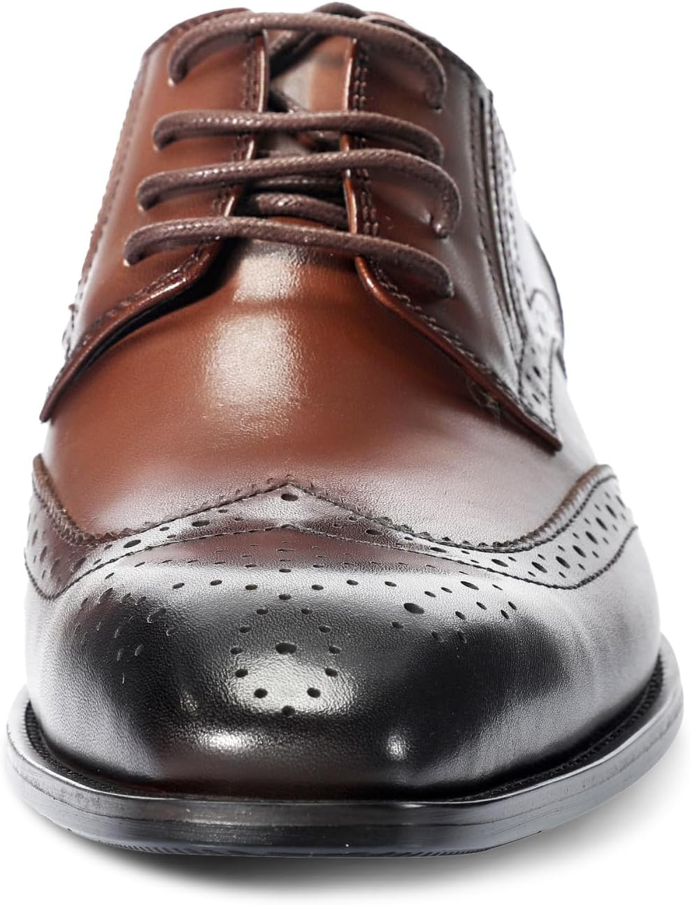 Allthemen Men's Suit Shoes Leather Modern Leather Shoes Business Oxford Derby Shoes Lace-Up Brogues – Bild 5