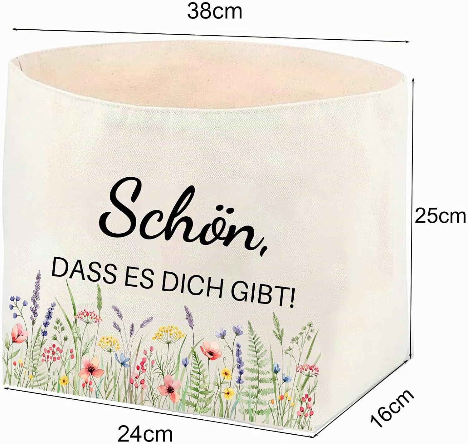 Schön Dass es Dich Gibt Gift Basket to Fill Yourself Gift Bag Gifts for Women Girlfriend Best Friend Gifts for Birthday Wedding Anniversary Christmas – Bild 2