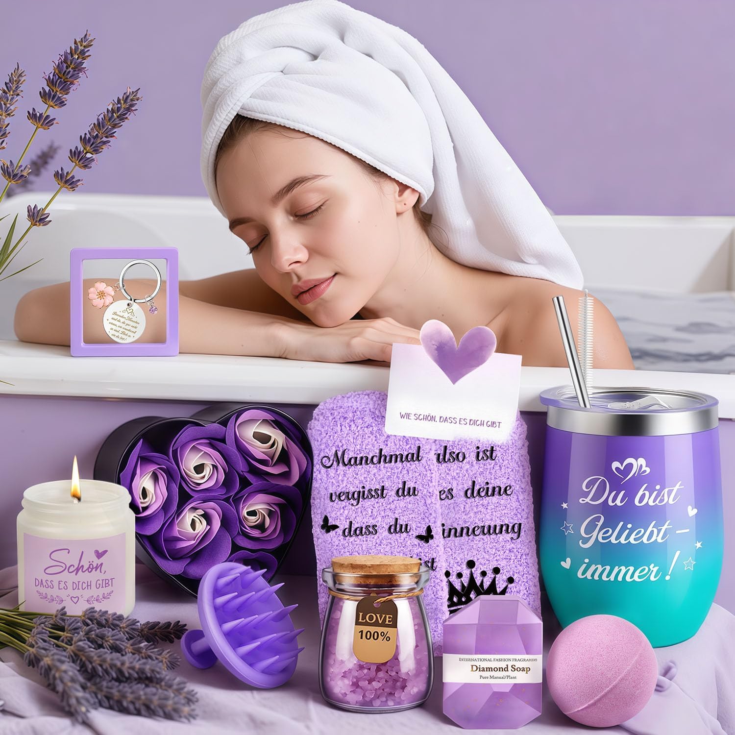 Giftota Gifts for Women, 11-Piece Spa Selfcare Gift Idea for Women, Wellness Gift Set, Girlfriend, Birthday, Valentine's Day, Mother's Day, Christmas Day, Gift Ideas for Mum, Sister, Best Friend – Bild 5
