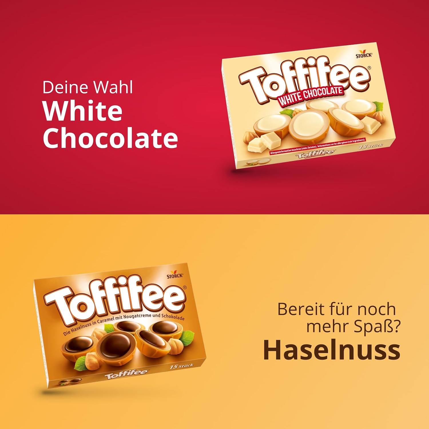 Toffifee White Chocolate, Candy with Hazelnut & Caramel - 1 x 125 g – Bild 7