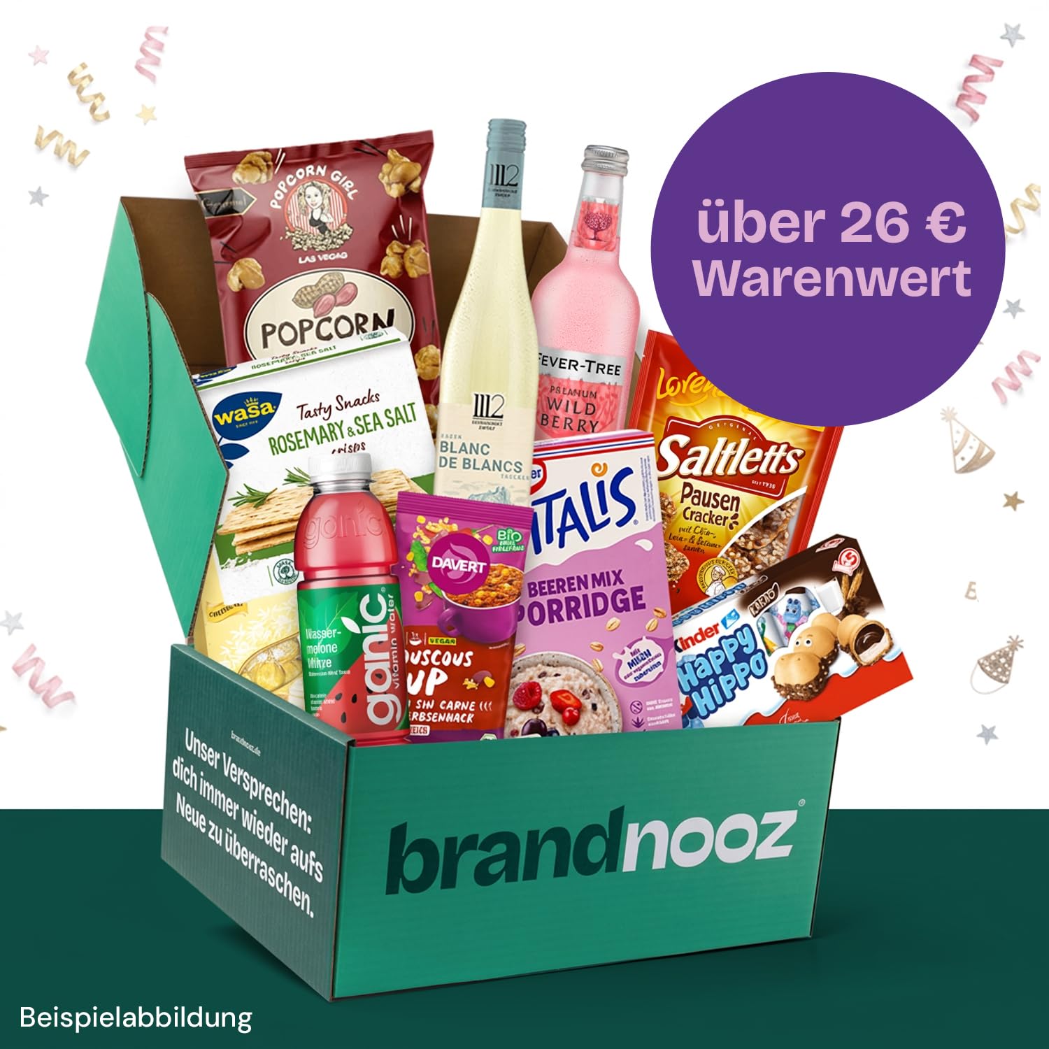 Brandnooz Birthday Box | Gift Box with Snacks & Branded Products – Bild 2