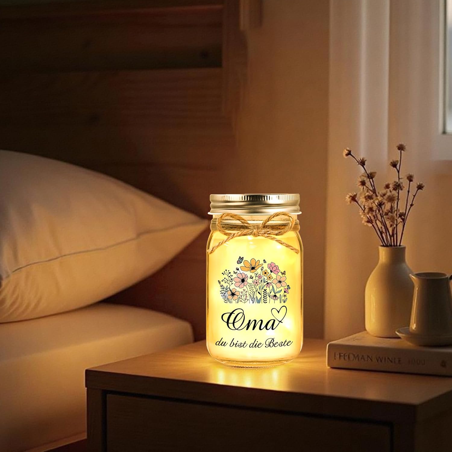 Grandma Gifts Birthday LED Bottle Light – Bild 6