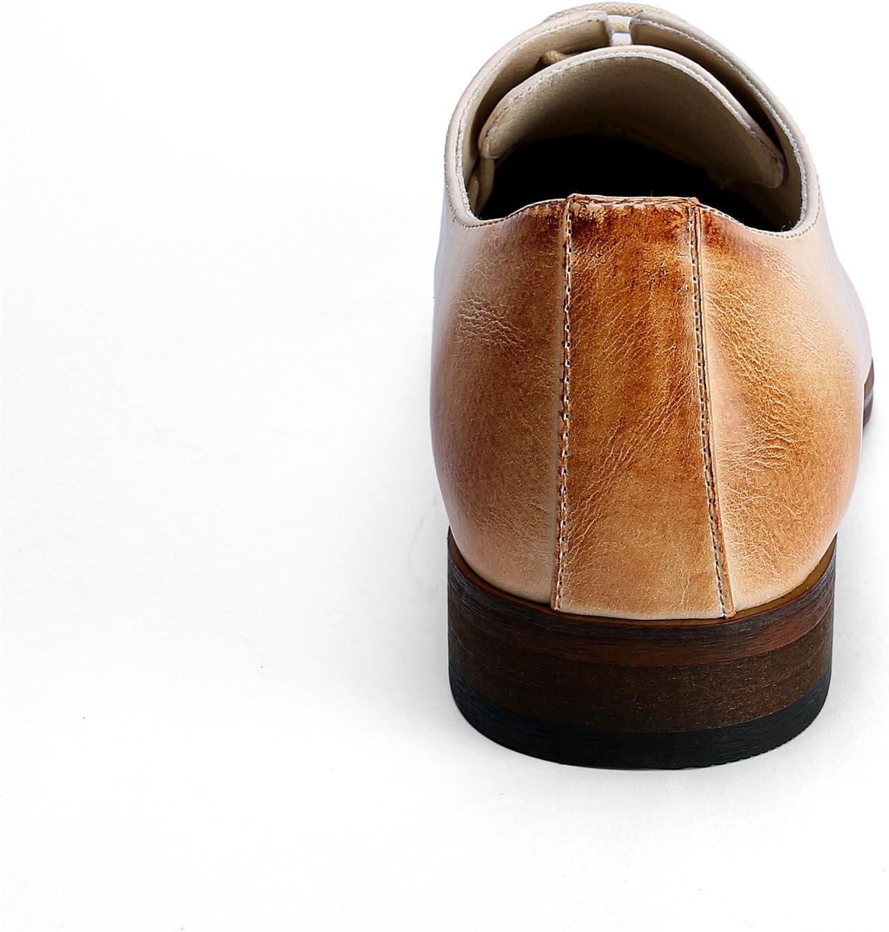 YFFUSHI Men's Suit Shoes Formal Leather Oxfords Crocodile Pattern Retro Shiny Business Shoes For Weddings – Bild 4