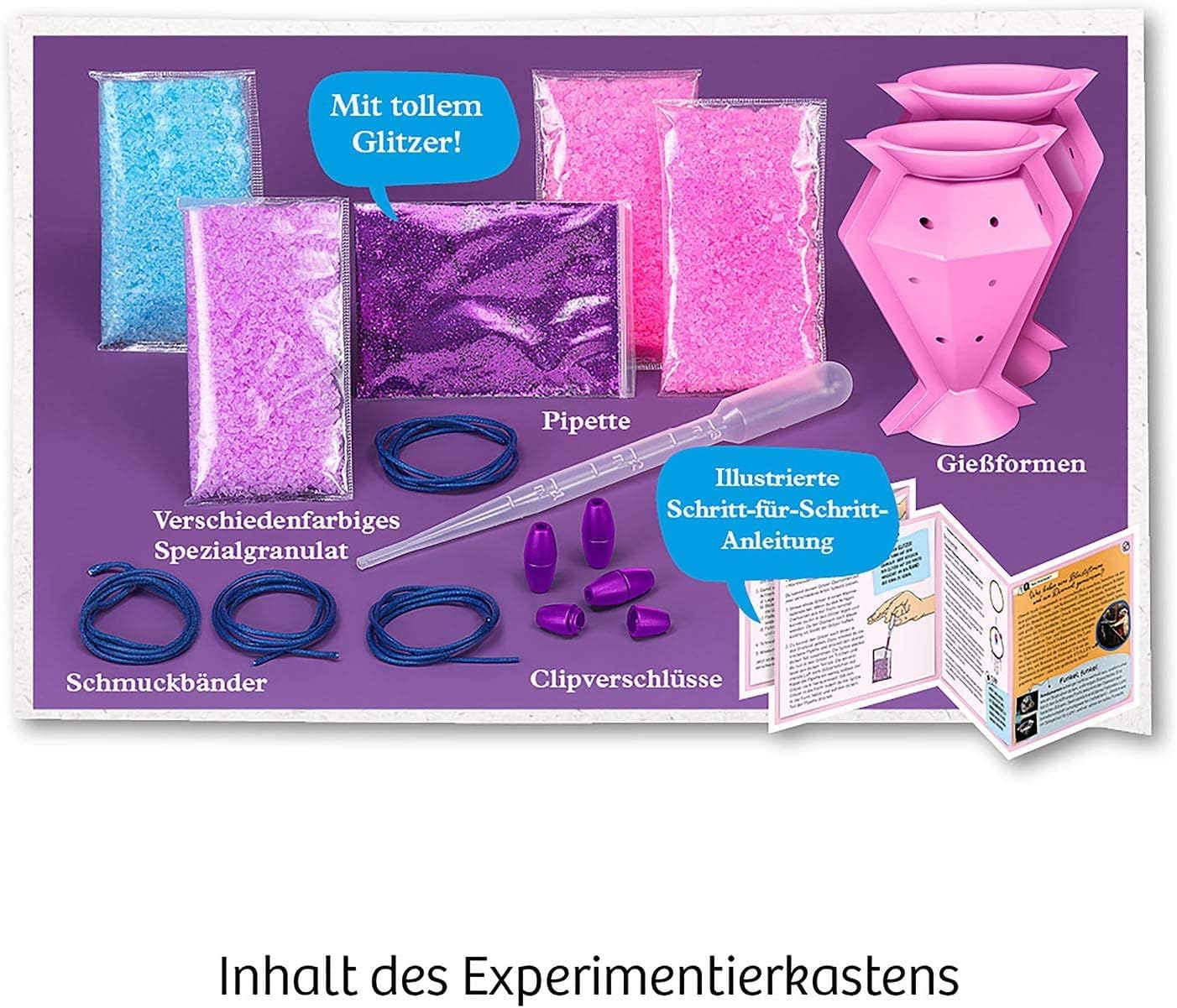 Kosmos Glitter Diamonds Experiment Kit for Children Aged 8-12 Years – Bild 3