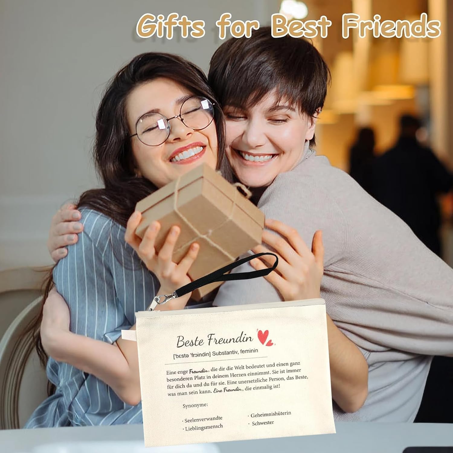 Best Friend Gifts, Cosmetic Bag for Sister Gift – Bild 7