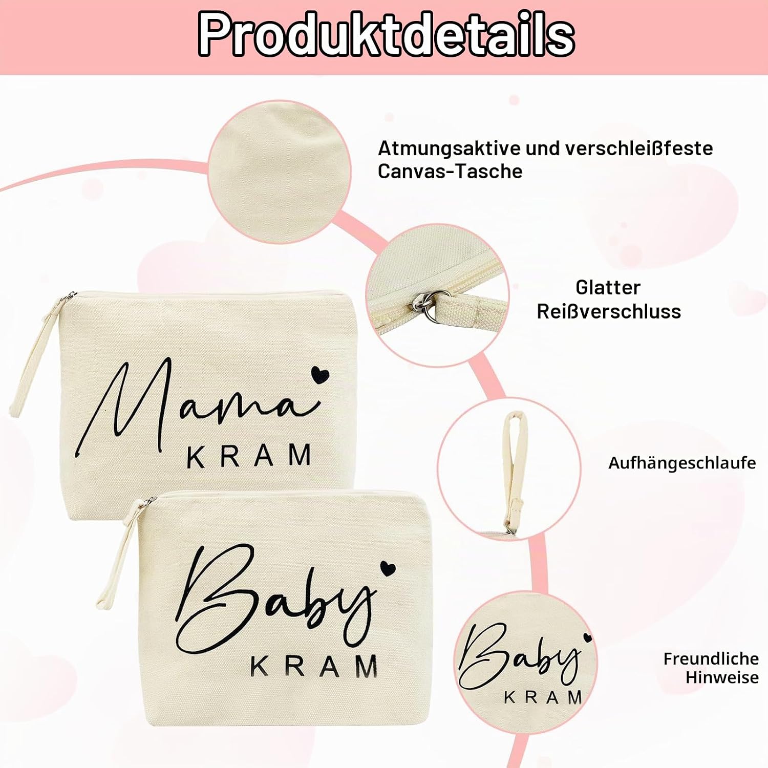 Gifts for Mum for Birth Pack of 2 Expectant Mum Gift Breathable – Bild 3