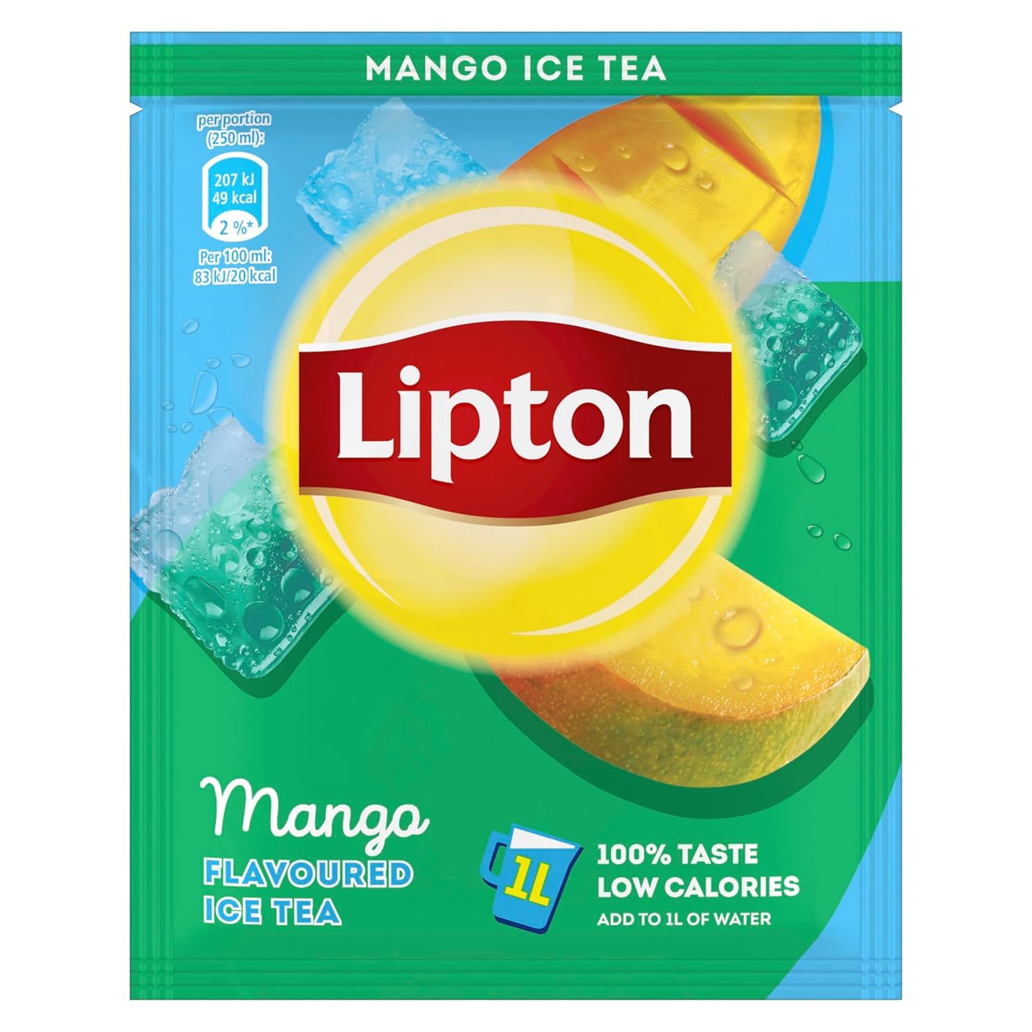 Lipton Iced Tea Powder Set, "Mango", for 18 L Instant Ice Tea, Drink Powder for Mixing, 18 x Sachets, Make Iced Tea Yourself – Bild 6