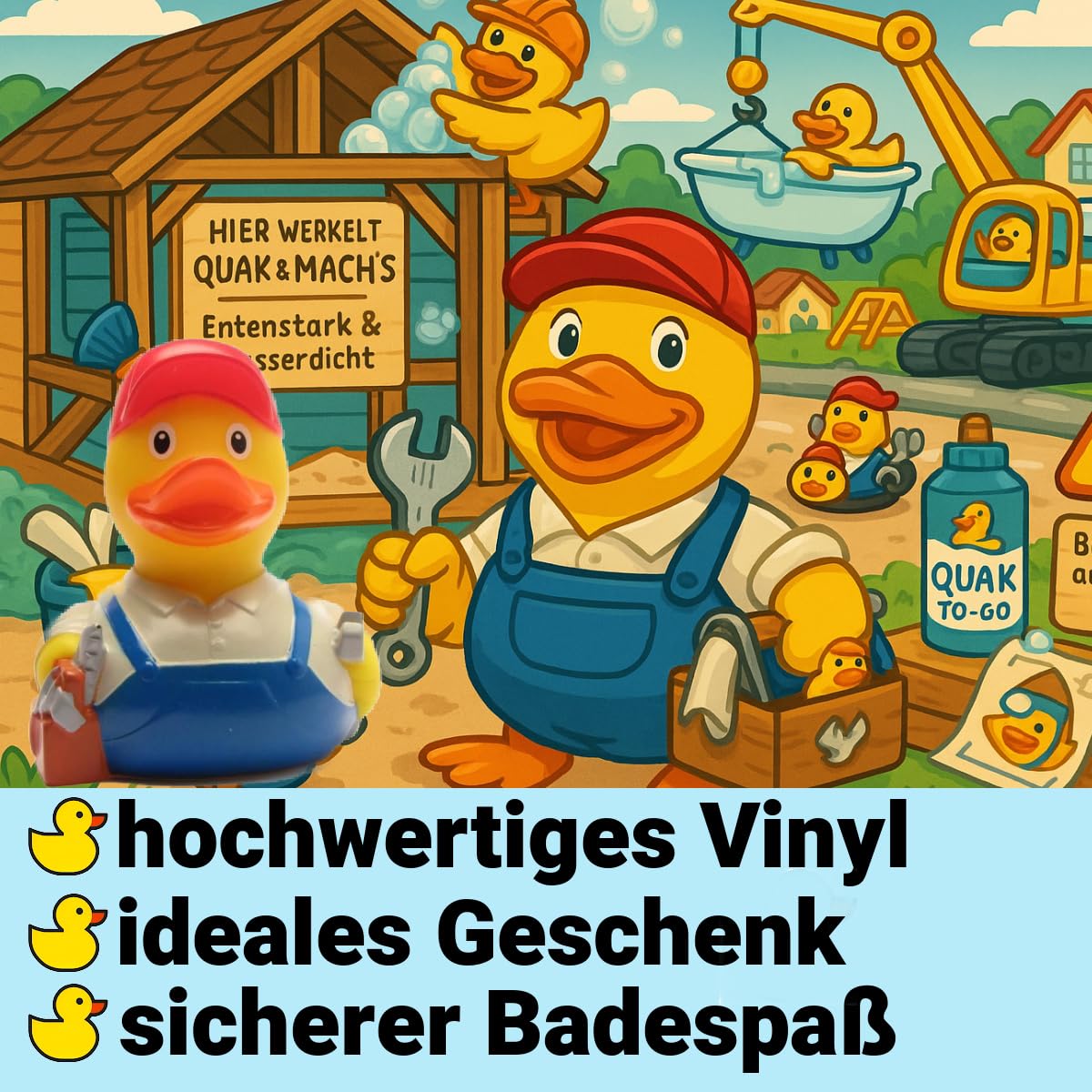 Rubber Duck - Bath Duck - craftsman – Bild 2