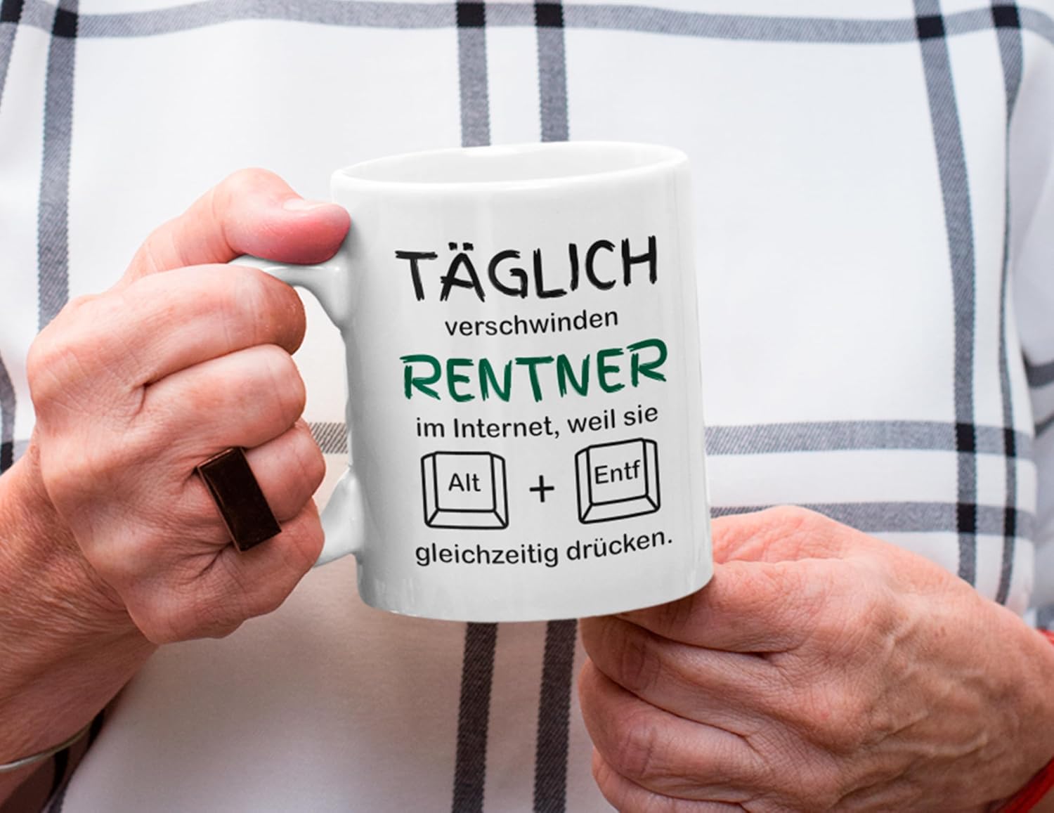 Pensioner Saying Retirement Pension Mug Retirement Pension Gift Retirement Start Job Funny (Rentner Alt Entf) Ceramic 330 ml – Bild 5