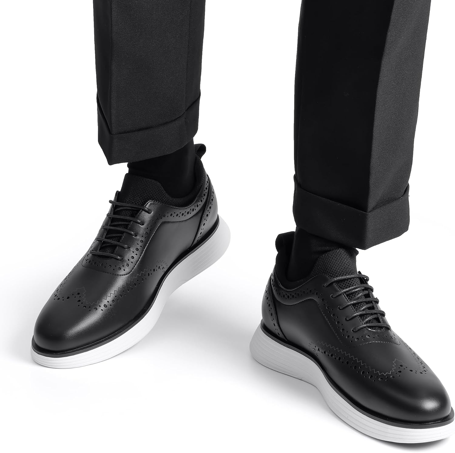 Bruno Marc Men's Suit Shoes MaxFlex Suit Craft Casual Lace-Up Business Sports Shoes Modern Classic Size SBOX2326M-E – Bild 2