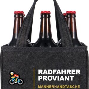 Beer Gifts for Men Birthday, Carry Bag Men's Handbag Beer, Funny Personalised Gifts Men, gray, Cyclists