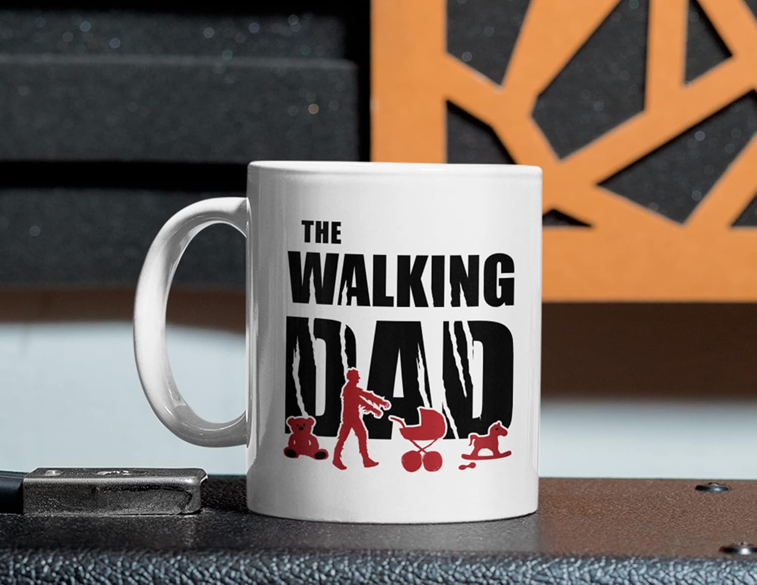 Dad Gift Idea | Walking Dad | Father Gift Mug for Birth Baby Father's Day Birthday (330 ml) – Bild 7