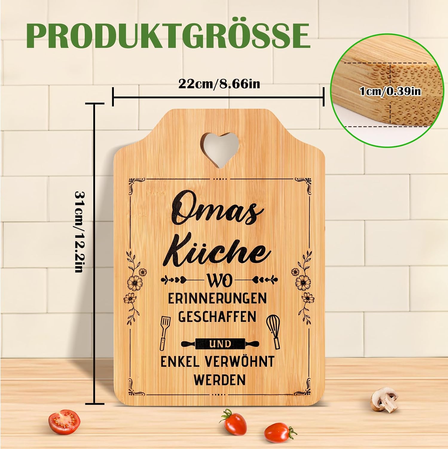 Grandma Gift Mother's Day Bamboo Chopping Board Mother's Day Gift Grandma Mother's Day Gift Personalised Gift for Grandma, Grandma Gift Birthday, Best Grandma Gifts, Mother's Day Gift – Bild 2