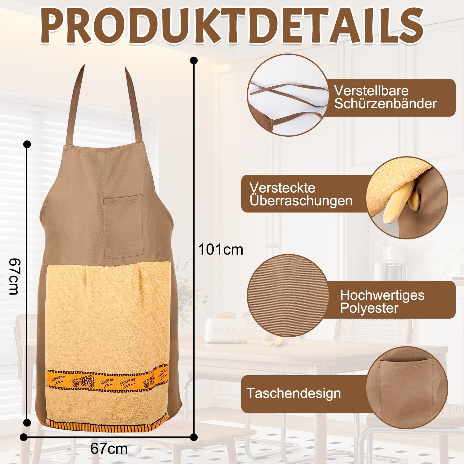 Hidden Cooking Apron Prank Apron with Hidden Surprise – Bild 2