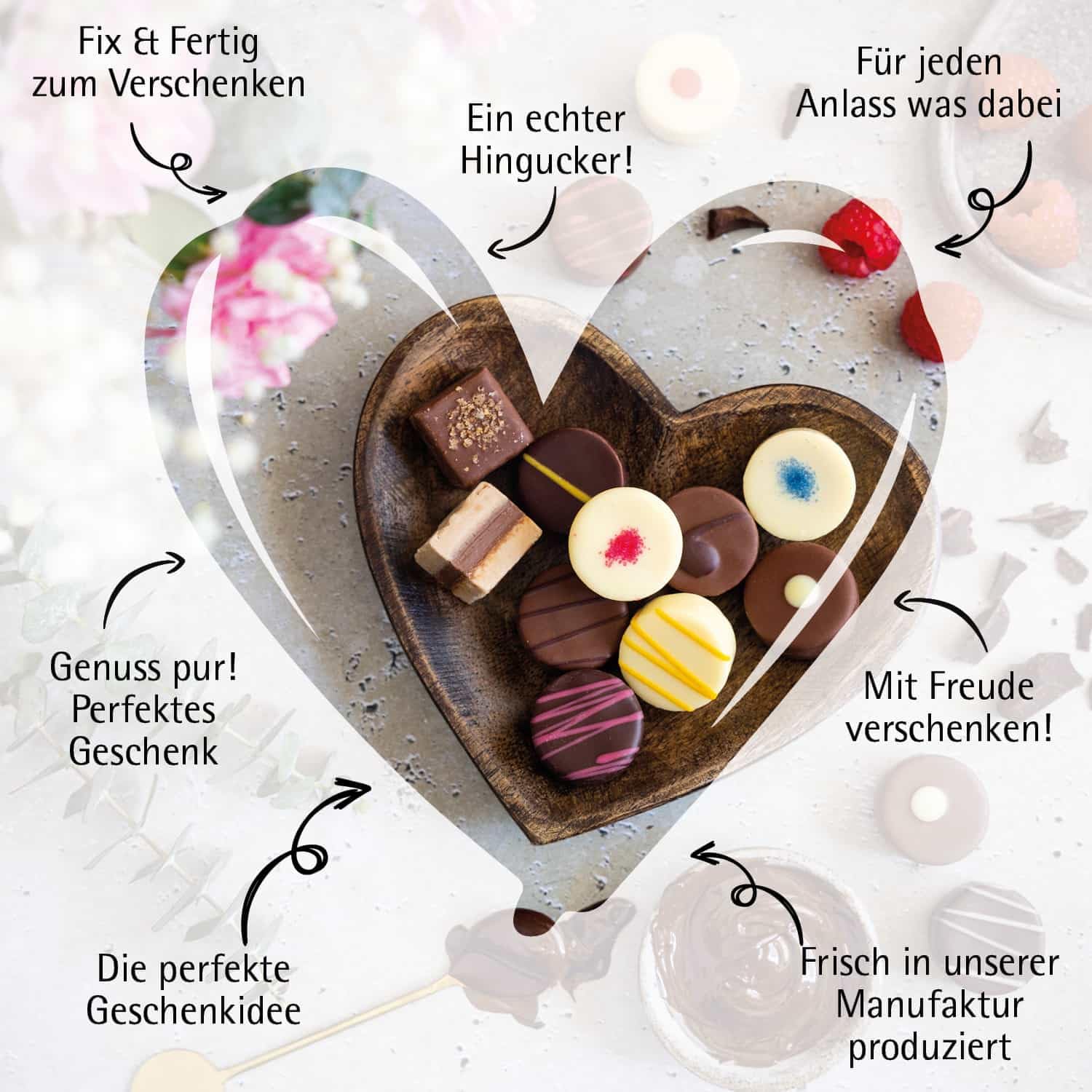 Hallingers Genuss Manufaktur Feinkost Father's Day Gift Set – XL Gift Basket "Father's Day Bag Blue" Large Gift Chocolate Bar, 9 Chocolates & Spice Rub, Gift Idea for Dad Grandpa – Bild 7